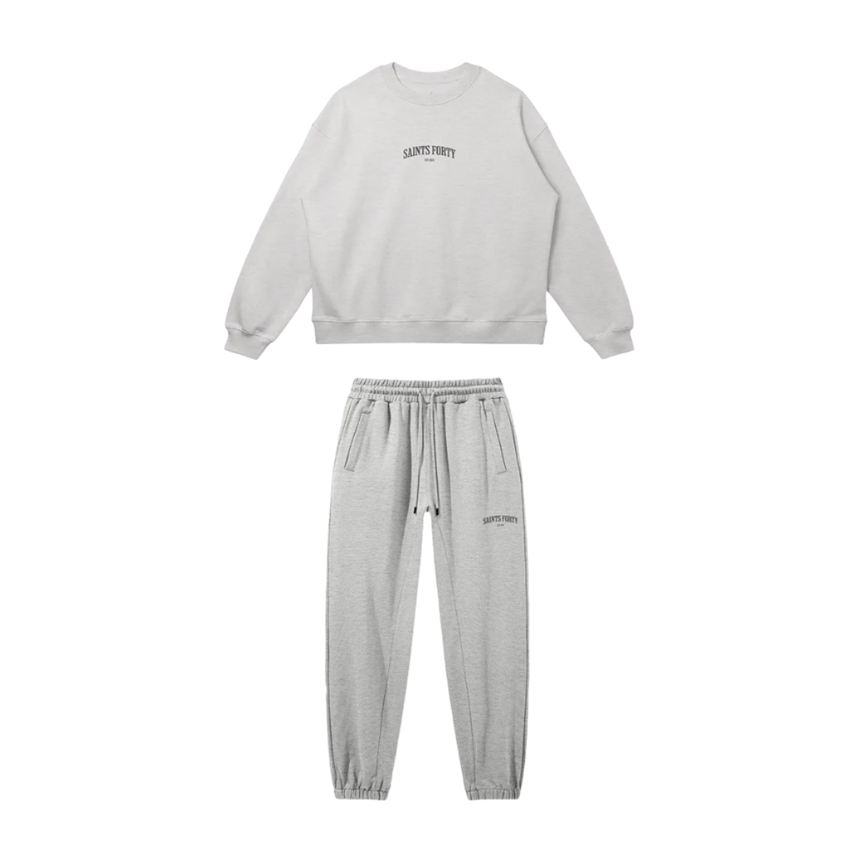 "SAINTS FORTY" HEATHER GRAY SET